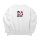 mnmn3737のクッキングガール Big Crew Neck Sweatshirt