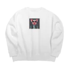 m-styleのかっこいい豚 Big Crew Neck Sweatshirt