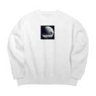 55SHOPの月の裏側 Big Crew Neck Sweatshirt