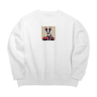 hokuhoku_karaageのいってらっしゃーいにゃん！ Big Crew Neck Sweatshirt