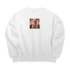 シルバームーンコーストの銀髪美女 シリーズ2 in 花火大会 Big Crew Neck Sweatshirt