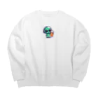 おふざけの宇宙人の酒場放浪記 Big Crew Neck Sweatshirt