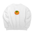 kudamono_fruits0730のかき Big Crew Neck Sweatshirt