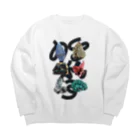 Parallel Imaginary Gift ShopのSUPER GEMS POWER Big Crew Neck Sweatshirt