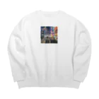 DROOMの都会の夜 Big Crew Neck Sweatshirt