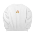 dai_mAruのハムスター Big Crew Neck Sweatshirt