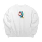 貞子やでのぎょっ！ Big Crew Neck Sweatshirt