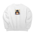 Zeeeebraのぺん太 Big Crew Neck Sweatshirt