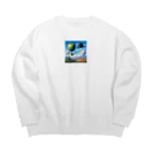 くまDAもんの【新感覚アート】 Big Crew Neck Sweatshirt