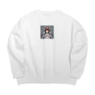 干支シティの午の花嫁 Big Crew Neck Sweatshirt