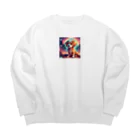 EBI Shopの幻想的な犬 Big Crew Neck Sweatshirt