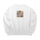 タマちゃんのいろいろな犬達1 Big Crew Neck Sweatshirt