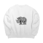 イケイケアニマルsのジオライノ Big Crew Neck Sweatshirt