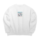 かわいいキャラクター・キュートパイロットのCUTIE PILOT MIMIE Big Crew Neck Sweatshirt