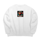 k.a.u.j.7のFUNKYなサルが登場 Big Crew Neck Sweatshirt