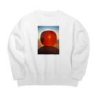 ARTPARTNERの朝焼けのりんご　 Big Crew Neck Sweatshirt