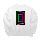 Association Against Mirroring SelfiesのAbstract_Neonsign Big Crew Neck Sweatshirt