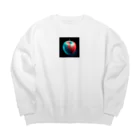 godo_dioの３D　立体視　リンゴ Big Crew Neck Sweatshirt