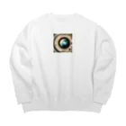 テフラんずの窓の外は宇宙 Big Crew Neck Sweatshirt