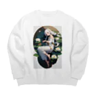 arashi023の蓮花の少女 Big Crew Neck Sweatshirt