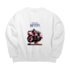 MASH-ROOMのお相撲さん Big Crew Neck Sweatshirt