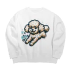 Tokyo_Doodleのもふもふアプリコット　トイプードル　みずあそび Big Crew Neck Sweatshirt