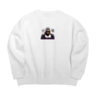 kazuminLANのゴリラ笑う🦍！ Big Crew Neck Sweatshirt