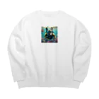 lovedogfamilly2の潜水士フレブルちゃん Big Crew Neck Sweatshirt