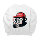 アニマルキャラクターショップのGoodゴリラ Big Crew Neck Sweatshirt