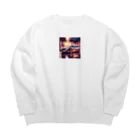 ai美女ショップの理想の高級車🌟モテモテ間違いなし！ Big Crew Neck Sweatshirt