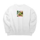 ai美女ショップのアボカド Big Crew Neck Sweatshirt