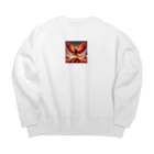 tenshinranmanのマグマファルコン1 Big Crew Neck Sweatshirt