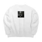 狼ショップの夜の狩人 Big Crew Neck Sweatshirt