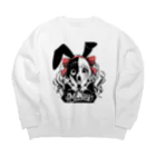 mihhyのmihhy Big Crew Neck Sweatshirt