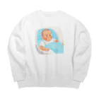 偽ブランドの赤ちゃん Big Crew Neck Sweatshirt