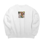 偽ブランドの犬 Big Crew Neck Sweatshirt