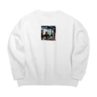 remia-blasterの会議中 Big Crew Neck Sweatshirt