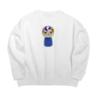 こけしガールズのこけしガールズ　あおいちゃん Big Crew Neck Sweatshirt