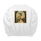 mana美術のバレリーナ#5 Big Crew Neck Sweatshirt