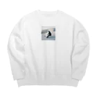 masafu-のスノーボーダー Big Crew Neck Sweatshirt