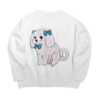 我楽汰倉庫_第二支部(犬)のおしゃれなマルチーズ Big Crew Neck Sweatshirt