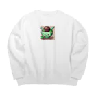 prestigeの不思議な食べ物 Big Crew Neck Sweatshirt