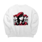 UNchan(あんちゃん)    ★unlimited★の山猫部隊 Big Crew Neck Sweatshirt