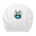 waterpandaの水中のパンダ Big Crew Neck Sweatshirt