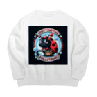 Bumps Design Collectionの水道屋さんシリーズ～てんてん君 Big Crew Neck Sweatshirt