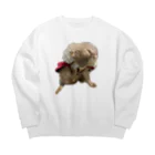 Ruice-Iceの犬　ガジガジ Big Crew Neck Sweatshirt