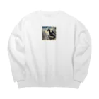 comati12の幼い黒龍 Big Crew Neck Sweatshirt