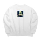 ほっこりアニメマートのゾンビィ～2 Big Crew Neck Sweatshirt