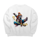 HIPHOPぬこ様のDanser.LEO(ダンサー・れお) Big Crew Neck Sweatshirt