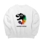 ディノアートラボ✴︎DINO ART LABの COFFEE×COFFEE Big Crew Neck Sweatshirt